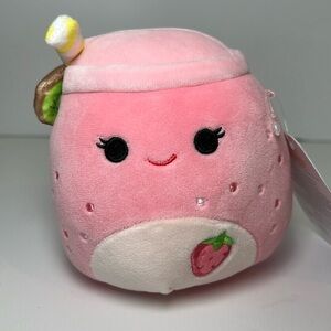 Squishmallows Snell the Strawberry Smoothie SCENTED 5”